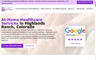 Colorado Help at Home of Highlands Ranch website