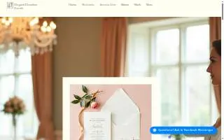 Elegant Elevation Events website