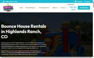 Highlands Ranch Bounce House Rentals website