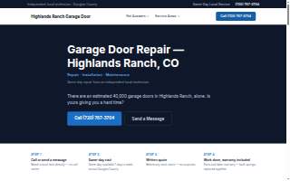 Highlands Ranch Overhead Garage Door Repair