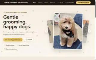 Quebec Highlands Pet Grooming of Highlands Ranch website