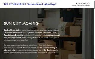 Sun City Moving LLC website