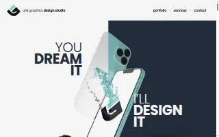 Unk Graphics Design Studio website