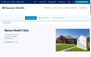 Banner Health Clinic | Johnstown, CO | Johnstown Center Dr.
