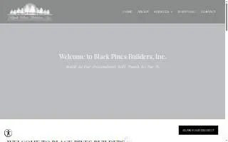 Black Pines Builders, Inc. website