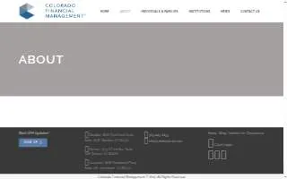 Colorado Financial Management of Johnstown website