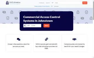 Commercial Access Systems of Johnstown website