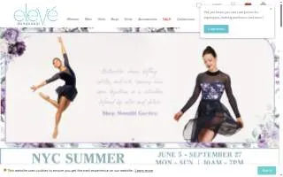 Eleve Dance Academy website