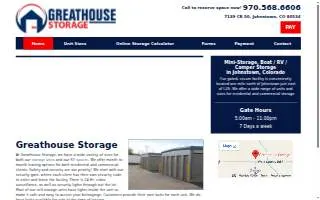 Greathouse Storage website