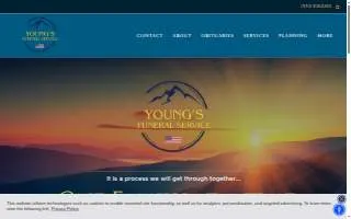 Young's Funeral Service website
