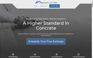 Elevation Concrete, LLC website