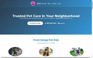 Front Range Pet Pals, LLC of Ken Caryl website