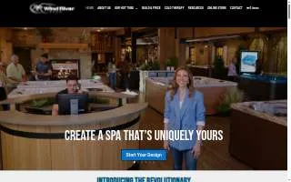 Wind River Spas website
