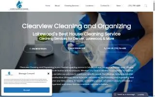 Clearview Cleaning and Organizing website