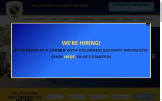 Colorado Security Products & Locksmith Services of Lakewood website