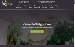 Colorado Weight Care website