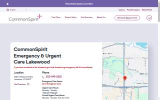 CommonSpirit Emergency & Urgent Care Lakewood