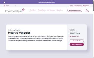 CommonSpirit St. Anthony Hospital Heart & Vascular Program
