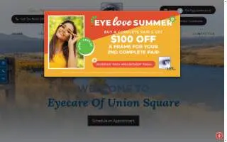 Eyecare of Union Square website