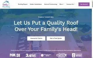 Family Roofing of Lakewood website