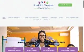 Handprints Therapies website