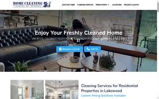 Home Cleaning Centers of America website