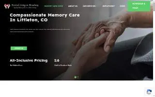 Assisted Living on Broadway website