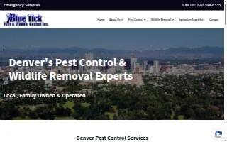 Blue Tick Pest & Wildlife Control Inc. of Littleton website