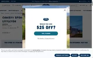 Christy Sports Littleton website