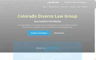 Colorado Divorce Law Group website