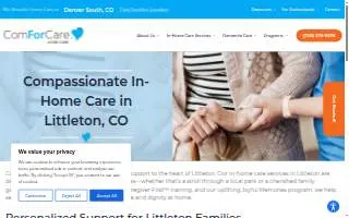 ComForCare Home Care (Denver South, CO) website