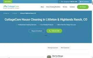 CottageCare Littleton & Highlands Ranch website