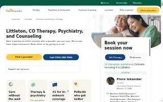 Counseling Littleton website