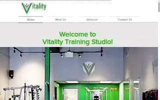 Vitality Training Studio - South website