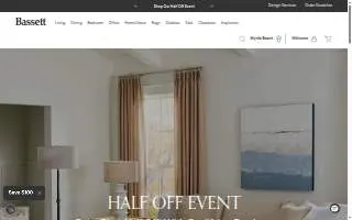 Bassett Home Furnishings website