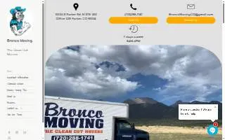 Bronco Moving of Lone Tree website