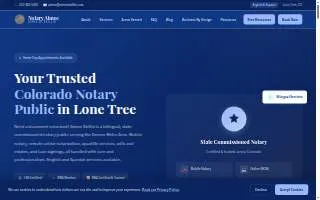 CO Mobile Notary of Lone Tree website