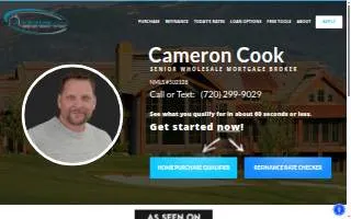 CSI Mortgage Design by Cameron website