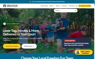 Freedom Fun USA of Lone Tree website