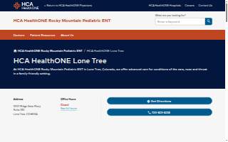 HCA HealthONE Rocky Mountain Pediatric ENT