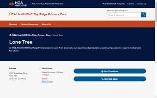 HCA HealthONE Sky Ridge Primary Care - Lone Tree
