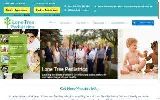 Lone Tree Pediatrics (OnPoint Medical Group) website