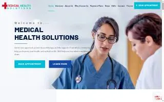 Medical Health Solutions of Lone Tree website