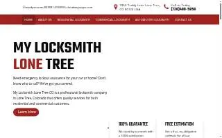 My Locksmith Lone Tree website
