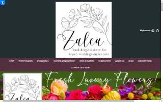 Zalea Flowers website