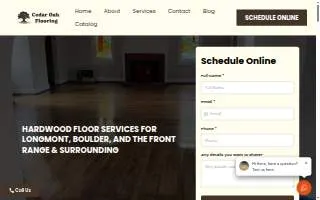 Cedar Oak Flooring LLC website