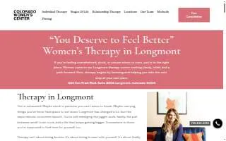Colorado Women's Center - Longmont website