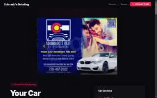 Colorado's Best Auto Detailing website