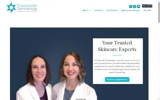 Crossroads Dermatology website