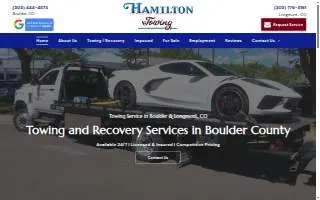 Hamilton Towing, Inc website